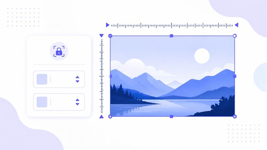 Two input fields showing 1920 width and 1080 height around a framed preview
