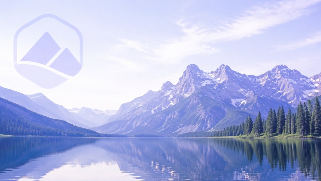 A photo with a semi-transparent PNG logo mark placed in a corner